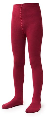 STEVEN Collant per Bambine, 240 DEN, Morbidi Collant da Balletto e Danza, Collant in Cotone Misto per Bambini per Molte Occasioni, Ampia Gamma di Taglie 0-11 Anni,, Borgogna, 68-74