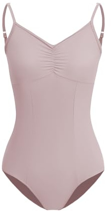ZYXWVU Maillot Danza Ballet sin Mangas Leotardos Gimnasia Ritmica para Mujer, C20-Rosa,S