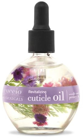 Amalfi Garden - Cuccio Revitalizing Cuticle Oil (63ml) - Natural Moisturizing Skin Moisturizer for Nourishing Hand Care & Healthier Nails - Violet & Delicate Peony