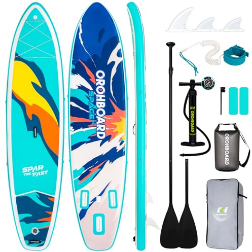 OROHBOARD 11'6x33 Inflatable Paddle Board for Adults with SUP Accessories, Stand Up Paddleboard, Wide Stance Non-Slip Comfort Deck for Youth & Adults, 400lbs Weight Capacity