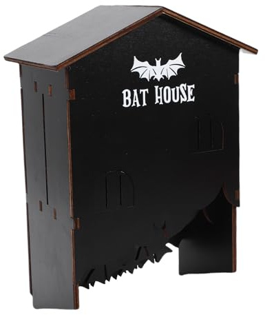 Zhjvihx Maison pour Chauves-souris, Boîte de Battage en Bois à 3 Chambres pour L'extérieur, avec Accessoires de Montage, Abri de Battage Résistant aux Intempéries pour Jardin, Patio,