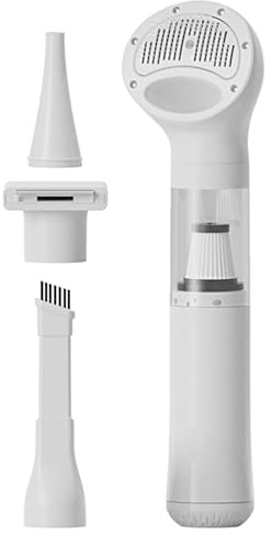 Kit aspirapolvere per toelettatura cani,Aspiratore silenzioso wireless multi-ugelli | Aspirapolvere per Peli di Animali Domestici - per Uso in Casa Cucina Camera Da Ufficio Auto Veicolo Cibo Caduto