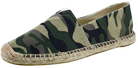 YOUJIA Hommes Classique Espadrilles Camouflage Respirant Plat Moccasins (Camouflage #2, EU 43)