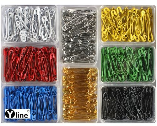 520 imperdibles – Surtido Colores 28 mm, Seguridad de aguja Agujas, 3039