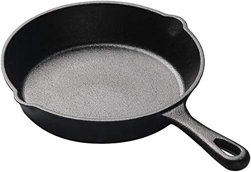 Eisenpfanne Gusseisenpfanne Spiegelei Pfanne Single Pfanne Runde Bratpfanne Mini für Fisch Fleisch Gasgrill, Backofen Und Induktion Geeignet (14cm)
