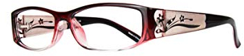 EYEBOGO Kaylee Strass Lesebrille für Damen, Damen Lesebrille, Frauen Lesebrillen (Burgund, 2.50)