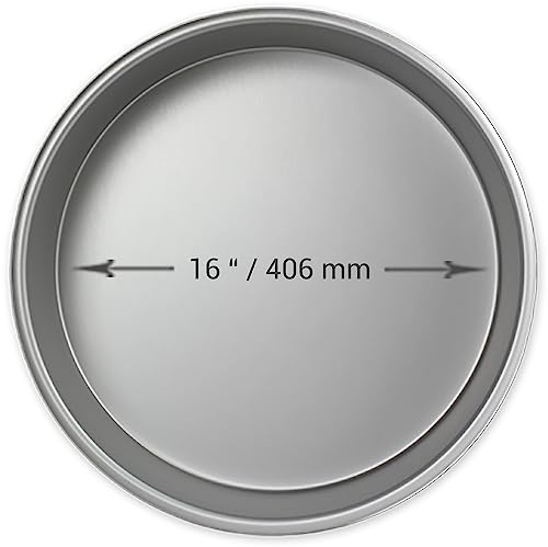 PME Anodiserad aluminium rund kakform 40 x 6 cm, silver