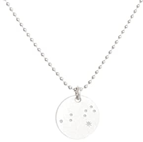 renna deluxe Sternzeichen Kette LÖWE Silber mit kleinem Anhänger, Sternzeichen Konstellation, Sternenhimmel