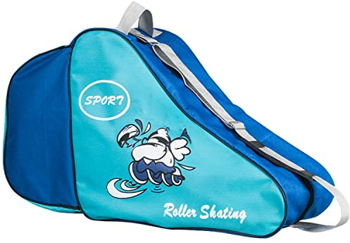 Ceestyle Bolsa de Patinaje Unisex con Correa de Hombro Ajustable Bolsa de Almacenamiento de Tela Oxford para Patines sobre Ruedas e Hielo para Mujeres, Hombres y Niños