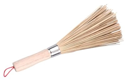 Alipis 3pcs Bamboo Cleaning Brush Wooden Handle for Wok and Kitchen Dishwashing Tools for Household Use