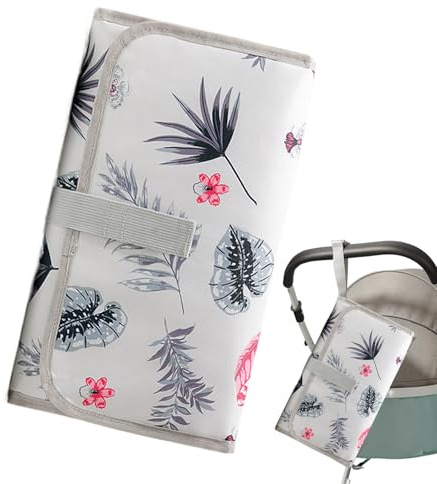 Tapis À Langer Matelas De Change Pour Nourrissons Avec Poche À Lingettes | Accessoire De Poussette Pliable Pour Maison Crèche Maman Papa