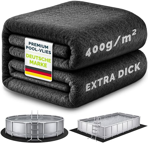 tillvex® Premium Pool Unterlage Rechteckig 480x250cm | Bis 450x220cm Pools