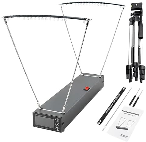 Tressify Shooting Chronograph, hastighetsmätare med stativ, 1-2 000 MPS, ±1 % noggrannhet, metallkonstruktion, 333 x 62 x 40 mm, ballistisk slangbella hastighetsmätare