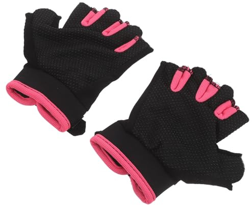 LALAFINA Guantes Deportivos de Ciclismo sin Dedos Niñas, Transpirables y Antideslizantes, Amortiguación y Nylon, Ideales para Montar en Bicicleta al Aire Libre