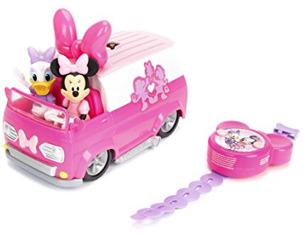 Jada Toys Disney Junior Minnie Mouse Happy Helper's Van RC/Radio Control Toy Vehicle, One Size Pink/White