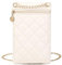 APMGONT Handy Umhängetasche Damen, Handytasche zum Umhängen Klein PU Leder Tasche Damen Handy Crossbody Tasche Multifunktionale Handytasche Umhängetaschen Geldbeutel für Mädchen Frauen (Creme)