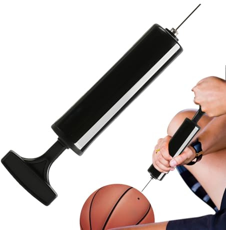 Lisutupode Basketball Air Pump, Ball Pump For Sports Balls, Portable Ball Air Pump, Air Pump Quick Inflation Sports Ball Inflator, Ball Air Pump With Needle, Small Multipurpose Hand Pump,18x5.5x3.5cm