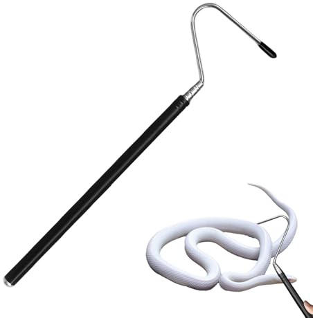 Gancho de serpiente | Herramienta de captura para serpientes - Gancho de metal extensible con mango antideslizante para limpiar el fregadero de la cocina, ducha, bañera y lavabo