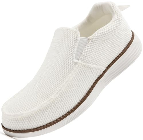 Slip on Trainers Men Loafers Casual Boat Shoes Sneakers Dress Shoes | Boat Shoes for Men|Mens Loafers|Sneakers|Soft Dress Business Mesh Shoes|Breathable|Gym|Walking Trainers|Comfy|Lightweight