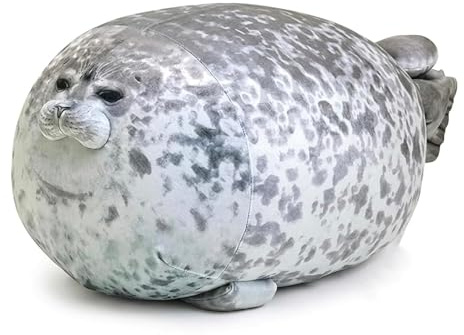 WaaRiuQ Seal Plush Pillow, Cute Seal Teddy for Bedtime Cuddling and Travel Comfort, Soft Stuffed Animal Companion for Living Room and Office Use, 20 cm Plushie