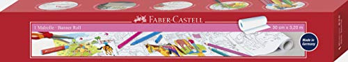 Faber-Castell 201644 - Malrolle mit Ponyhofmotiv, 30 cm x 3,2 m