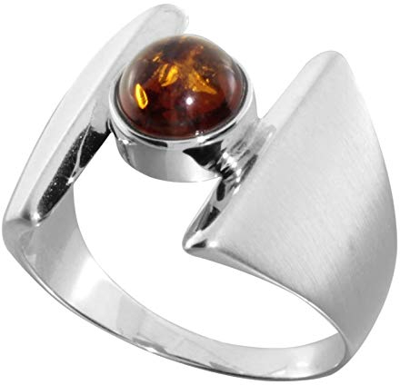 Ring - Asina - Silber 925/000 - Bernstein
