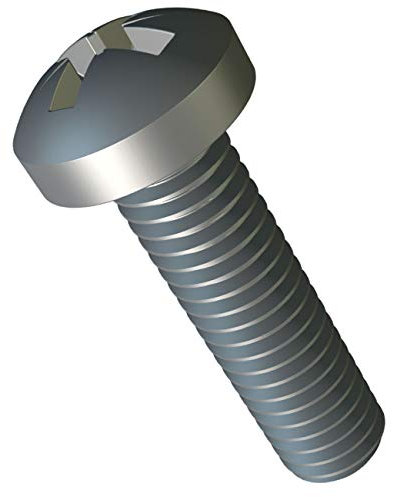 M5 x 35mm Viti a Testa Cilindrica Phillips 10 pezzi DIN 7985 ISO 7045 Bullioni in Acciaio A2 Zincato a Croce con Filettatura Completa per Macchinari e Mobili per la Casa M5x35mm