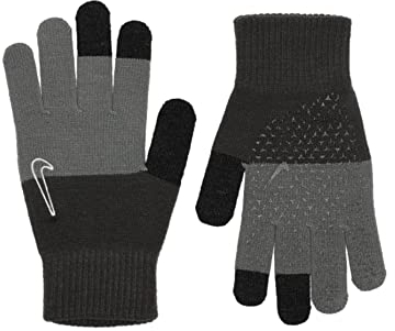 Nike Unisex – Erwachsene Knitted Tech and Grip Handschuhe, Grau, L/XL