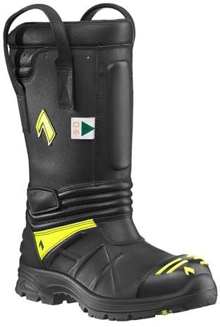 HAIX Fire Eagle Air Composite-Toed Waterproof Firefighting Boots with European Bullhide Leather - Wide - 9