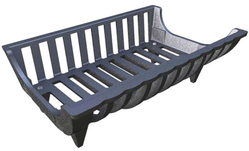LUNA WAY CAST IRON - Portalegna in Ghisa | Design Moderno | Migliora Circolazione Aria | Sicurezza Anti-Fuoriuscita | Brucialegna caminetto e termo camini, 45 x 28,5 x 17h cm - 100% Ghisa