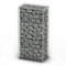 Baziroo Steinkorb Verzinkter Stahl 100x50x30 cm Silber Gabion Basket Gabionenwand Garden Fence Steinkoerbe Gabionengitter Gabione Stein Wand Gabionen Sichtschutz Gabion Wall