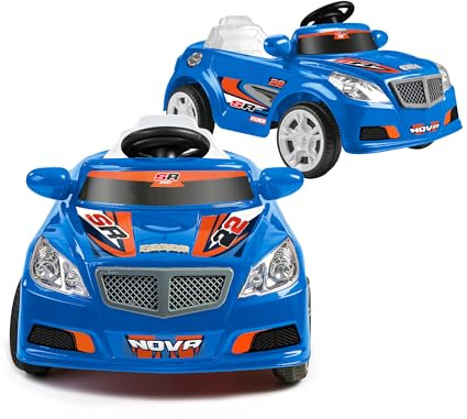 FEBER - Twinkle Car R/C Blue, Coche Eléctrico con Radio Control, Batería de 12V, Mando Incluido con Distancia de 10 m, Autonomía de 45 min, Peso Máximo 25 kg, Edad de 3 a 6 años, Famosa (FEN51000)