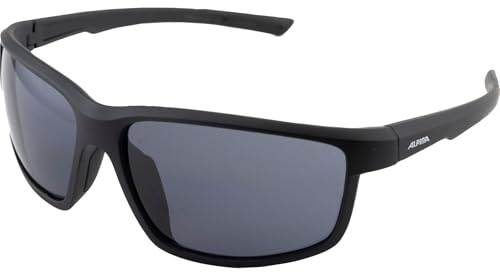 ALPINA DEFEY – gafas deportivas y de ciclismo espejadas e irrompibles para adultos, anti-vaho, irrompibles, con protección UV-A, UV-B y UV-C - black matt (black) - one Size