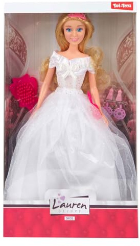 Poupée de mode mariée avec accessoires - Poupée jouet pour enfants - Mariage