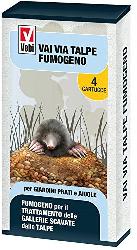 repellente per talpe fumogeno disabituante fumond talpe 4 cartucce fumogene anti talpa adatto per le gallerie scavate