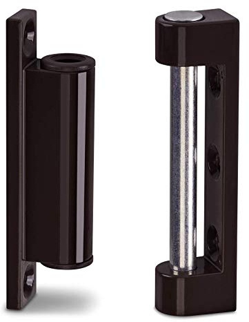 2 x Fensterbänder 75 mm Metall braun RAL 8019 Reparaturbänder Renovierbänder zum Aufschrauben von SO-TECH