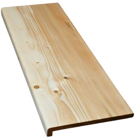 Hilwood - Fensterbank Renovierungsstufe Treppenstufe 20 mm Fichte, geölt o. Natur (Breite: 20 cm, Natur, Länge: 60 cm)