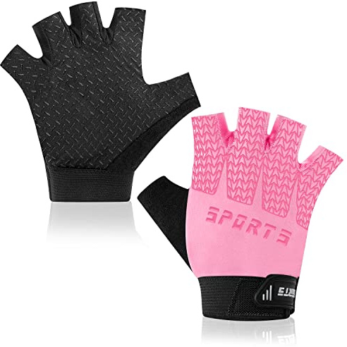 Bumobot Kids Fingerless Sport Cycling Glove, Non-Slip Toddler Half Finger Fishing Gloves for Child Climbing Riding Biking Outdoor Sports