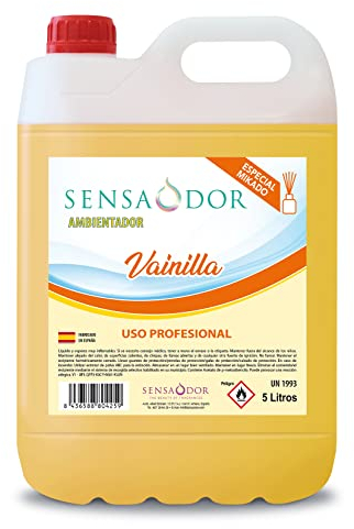 Garrafa ambientador Recambio para mikados 5 litros Sensaodor (Vainilla)