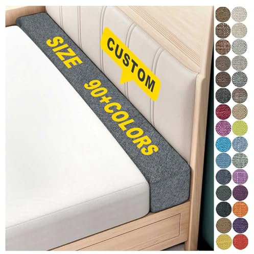 Bed Gap Filler for Full Mattress, Eadboard Gap Filler King, Mattress Extender Filler for Headboard Gap, Custom Size Bed Gap Filler (Blue, Custom Size)