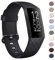 AK Strap for Fitbit Charge 3 Strap/Fitbit Charge 4 Strap for Men Women Soft Silicone Adjustable Replacement Straps Wristbands for Fitbit Charge 4/Fitbit Charge 3/Charge 4 SE/Charge 3 SE(Black,L)