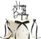 Happy Birthday Bowknot Cake Topper Acrylic Birthday Cake Sign with 10 Pcs Bow Ties Ribbon Ins Decorations for Men Women Boys Girl Birthday Party