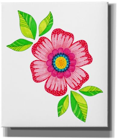 Epic Graffiti 'Marker Flower' by Hello Angel Canvas Wall Art, 26 x 30