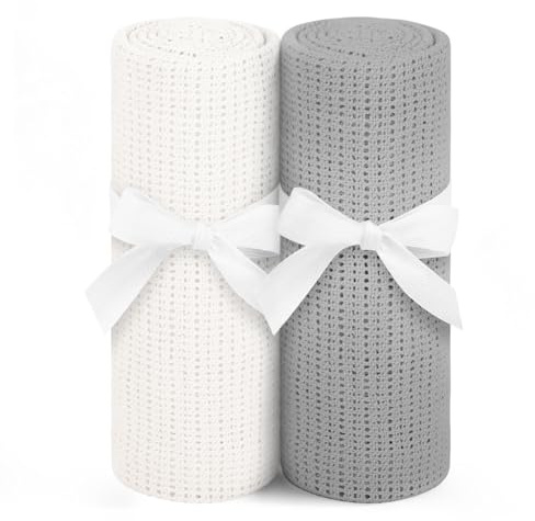 HAGOT 100 x 75 cm Babyfilt, nyföddsfilt, gosig filt som present, för pojke flicka, för krabbelfilt, barnsäng, barnvagn, baby sängkläder