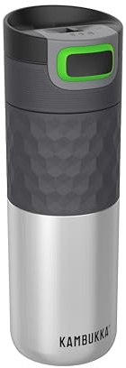 Kambukka Thermobecher 500ml - Kaffeebecher to go aus Edelstahl - Auslaufsicher & dicht - Isolierbecher, Travel & Coffee mug - hält 9h heiß/ 18h kalt - Modell ETNA Stainless Steel