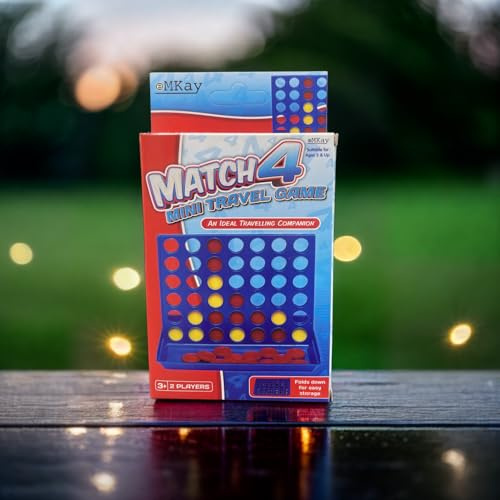 eMKay® MATCH 4 MINI TRAVEL CAR HOLIDAY FAMILY GAME