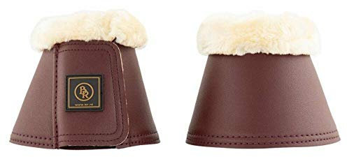 Bieman de Haas BR Hufglocken Springglocken Majestic mit Kunstfellrand (M, Burgundy)