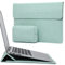 HYZUO 13 Inch Laptop Sleeve Case with Stand for 2025-2018 MacBook Air 13 M4 M3 M2 M1, 2025-2016 MacBook Pro 13 M2 M1, 13 iPad Pro/Air, Surface Pro 11/10/9, XPS 13, with Pouch, Mint Green