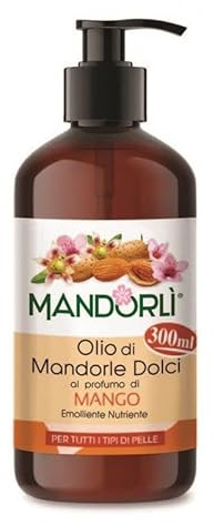 MANDORLI OLIO CORPO DI MANDORLE DOLCI AL PROFUMO MANGO DI 300 ML