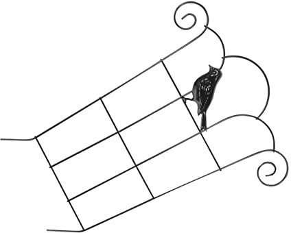 HONMEET Garden Trellis Wrought Iron Climbing Frame Plant Support for Indoor and Outdoor Vines Green Plant Climbing Stand Durable Metal Accessories